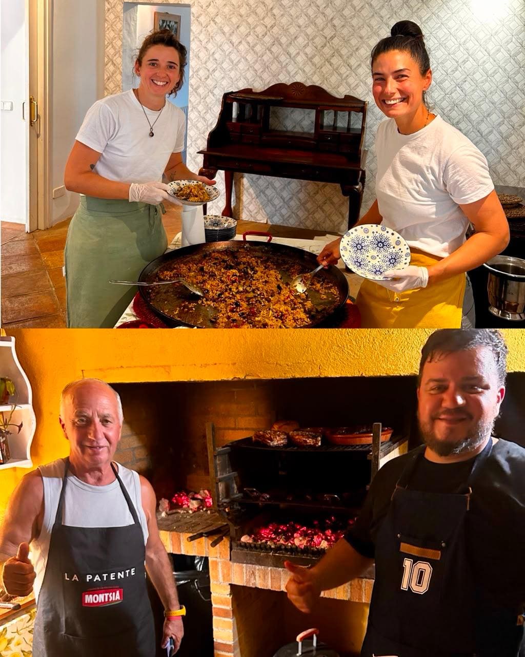 Ale y Gime — equipo de cocina del retiro