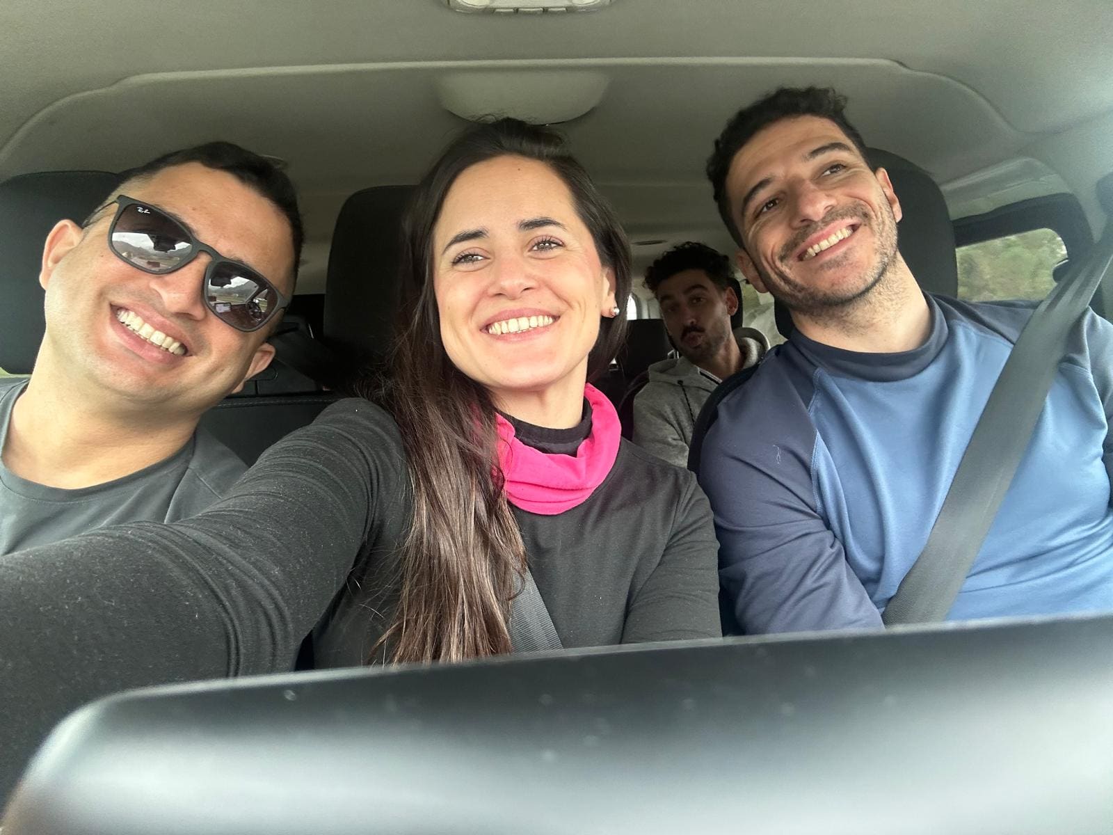 Momento en la nieve durante el viaje