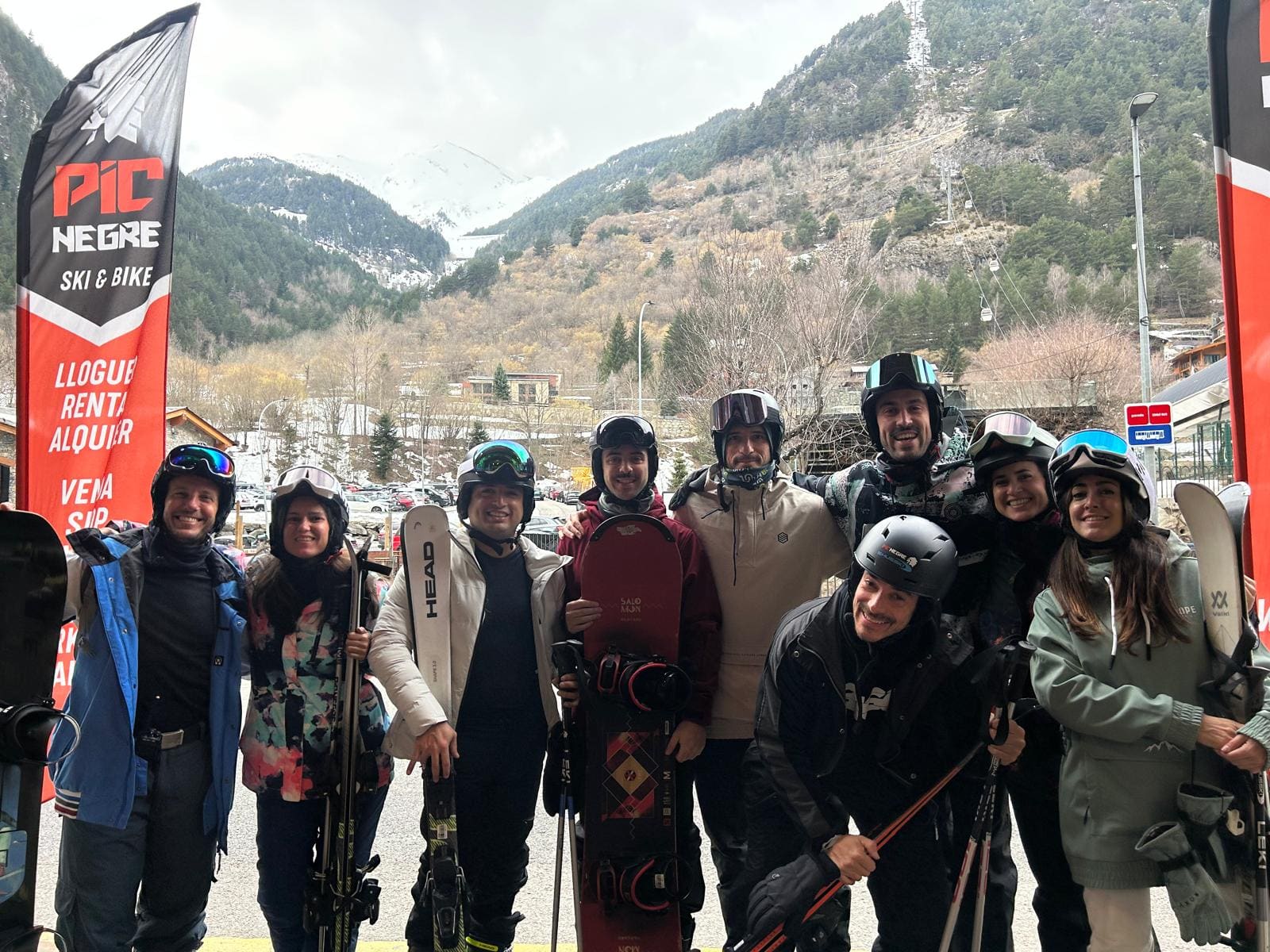 Día de nieve con el grupo Momentos